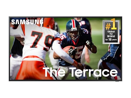 Image of Samsung 85-Inch Class Neo QLED 4K The Terrace Full Sun Outdoor Series, Ultra Bright Picture, IP56, Anti-Reflection, Wide Viewing Angle, Quantum HDR+ Smart TV w /Alexa Built-in (QN85LST9C, 2023 Model)