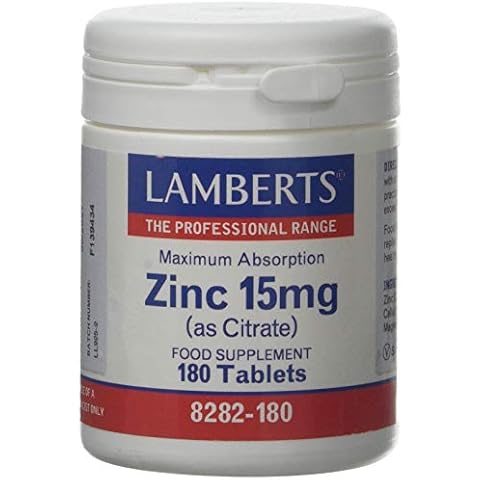 Lamberts Zinc 15mg - 180 Tabletas para fertilidad y cognición Cover