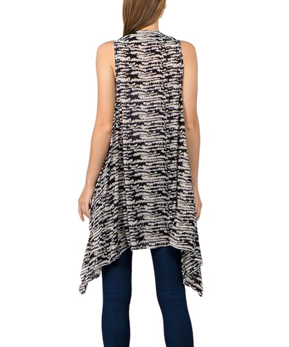 Image of Scarfand's Women's Sheer Open Front Lightweight Sleeveless Long Duster Cardigan Vest