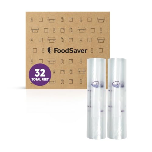 Image of FoodSaver Heavy Duty Vacuum Sealer Rolls, 2 Pack XL 11 inch x 16' Rolls (32 Total Feet), Expands to 14 inch, BPA-Free Bags for Storage, Sous Vide, Meal Prep