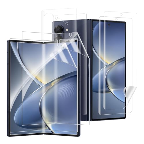 Cable Leader 2+2 Stück TPU Schutzfolie für Panzerglas für Samsung Galaxy Z Fold 7 5G Weiches TPU Passt Perfekt Stoßfänger Anti-Kratzen HD-Klar Sensitive Touch Samsung Z Fold 7 Displayschutz