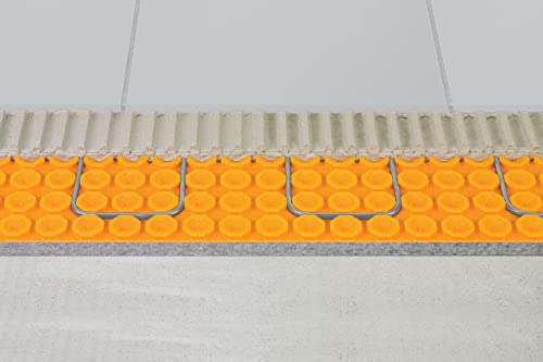 Schluter Ditra-Heat-Duo-PS Peel and Stick Uncoupling Membrane with Sound Control and Thermal Break - Ideal for Multi-Story Construction - 5/16" Thickness, 108 Square Feet Roll - DHDPS810M - Image 3