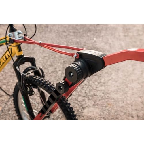 Peruzzo - Barre Trail Angel Rouge - Système d'accroche Simple et sûr pour tracter Un vélo Enfant - Compatible avec Roues Enfants 10'' à 20'' et Tubes de selles Adultes Max 31,8 mm - Poids Max 30 kg – vue 3