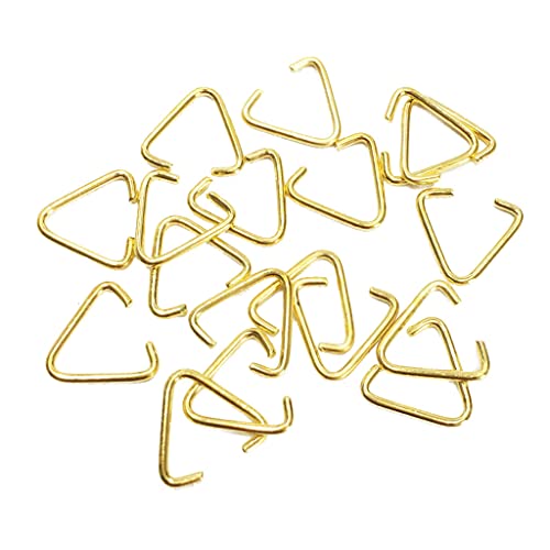 ehbn9 100 pièces Alliage Triangle Anneau de Saut Ouvert Anneau Fendu connecteur Fermoir Crochet résultats de Bricolage pour Accessoires de Fabrication de Bijoux Cover