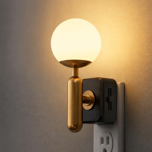 Image of L LOHAS LED Vintage Night Lights Plug into Wall, Dimmable, 3000K Soft White