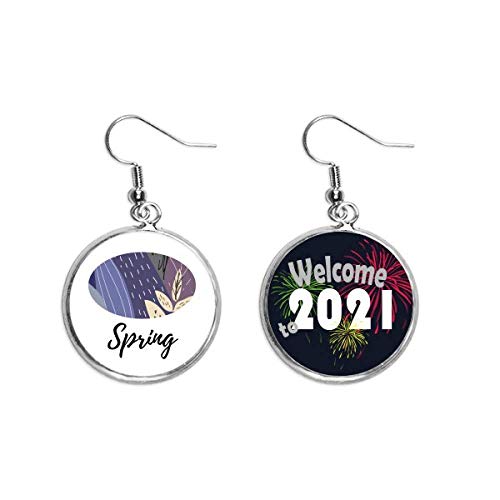 Pendientes de plata Blessing con diseño de hojas un toque de arte abstracto exclusivo