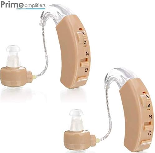 Set of 2 Hearing Amplifier Aids - Aid Your Hearing - Personal Sound Amplifiers - Seniors - Adults - Men & Women