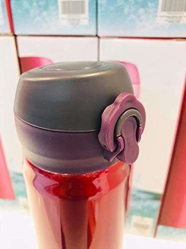 Garrafa Térmica Squeeze Camping Academia Inox 450ml A Vacuo (Azul)