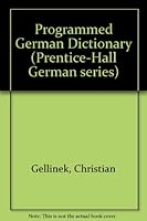 Programmed German Dictionary (Prentice-Hall German series) 0137300697 Book Cover