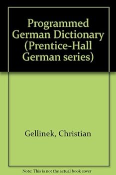 Paperback Programmed German Dictionary (Prentice-Hall German series) [German] Book