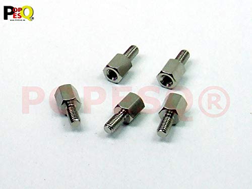 POPESQ® 5 Stk. x Abstand M4 8mm IG-AG Messing #A3307