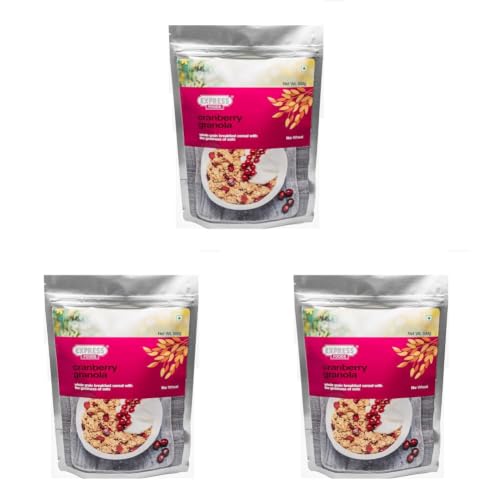 Image of Express Foods Cranberry Granola, 500g (Pack of 3)