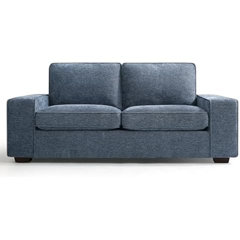 EDILLY 72" Modern Sofa Couch, Chenille Loveseat for Living Room, 2 Seater Lounge Sofa for Bedroom with Removable Back and Seat Cushions, Deep Seat Comfy Couch, Easy to Install(72in, Blue) Cover