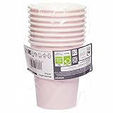 Amscan 9915403-201-66 - Jasnoróżowe ekologiczne papierowe kubki imprezowe nadające się do recyklingu - 8 szt