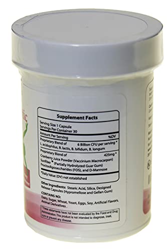 Floratummys Women's Probiotic, Urinary Tract Digestive Immune System Health, Cranberry Powder, Kosher Certified, Non-Dairy, Gluten Free, Non-Gmo #TOP2