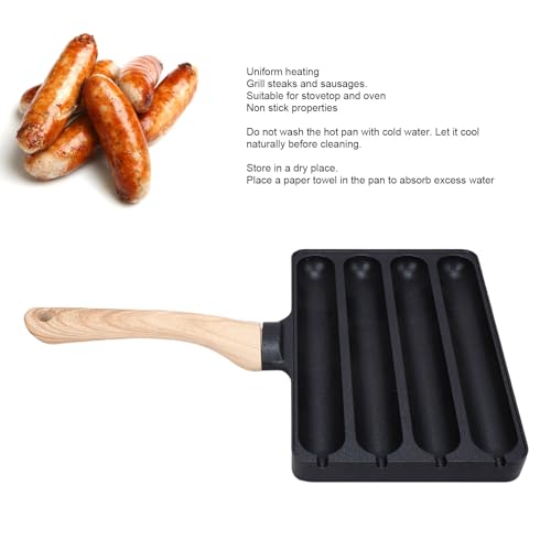 Cuisinière à hot-dog antiadhésive avec 4 emplacements de cuisson - 5
