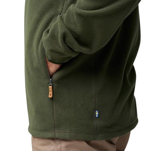 Fjällräven Herren Övik Lite Fleece Jacke, Deep Forest, L