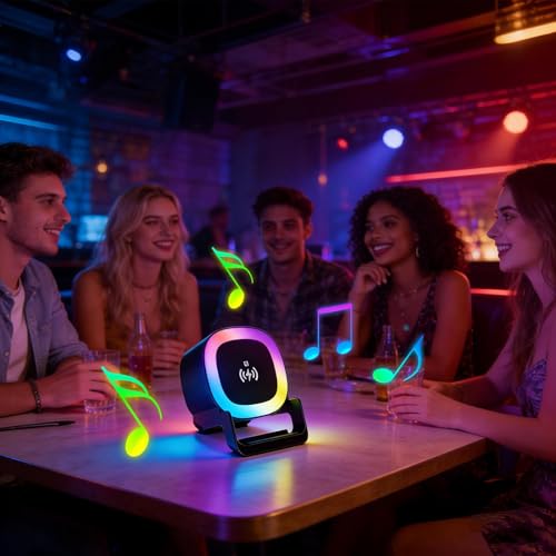 Haut-parleurs sans fil pour la maison et chargeur à induction de table