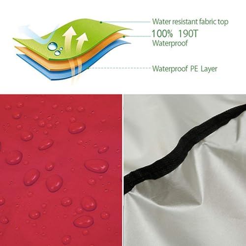 3-Seater Garden Swing Seat Canopy Replacement Waterproof Oxford Cloth Suitable For Outdoor Courtyard Swing Ceiling Replacement - Image 3