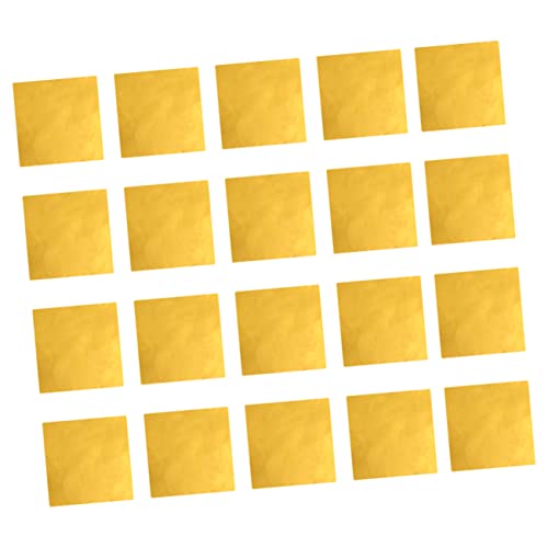 HAPINARY 150pcs Gold Sheet Shiny Paper Art Foil Paper Sticker Decor for Decorative