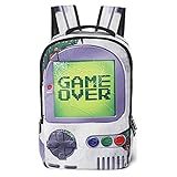 WSCSZS School Backpack Teenager Middle Book Bag for Boys and Girls (Game)