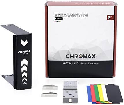 Noctua NA-HC1 chromax.black.swap, Heatsink Cover for NH-U12S, NH-U12S TR4-SP3, NH-U12S DX-3647 & NH-U12S SE-AM4 (Black)