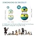 JWTEEE Intelligenzspielzeug für Hunde - Slow Feeder & Puzzle Spielzeug mit Futterfunktion, Denkspiele für Hunde (Hundeball, Spielzeugball, Hundespielzeug) für mittlere und große Hund (Green XL)