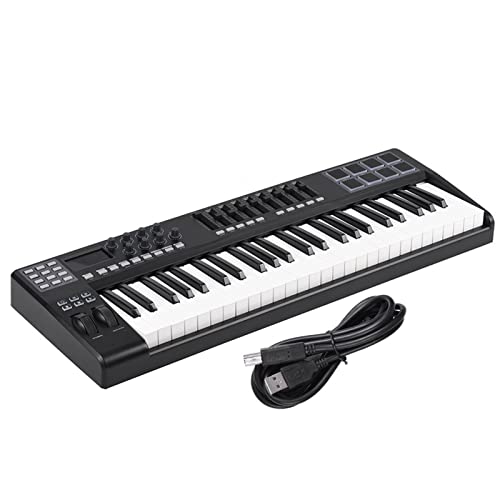 Clavier Piano 49 Portable 49-clés USB MIDI Contrôleur du Clavier 8 RVB Tampons De Déclencheurs Arrière Colorés - Les Beatles, Paul McCartney, John Lennon, RIngo Starr, George Harrison Clavier Piano 49 Portable 49-clés USB MIDI Contrôleur du Clavier 8 RVB Tampons De Déclencheurs Arrière Colorés – Image 7