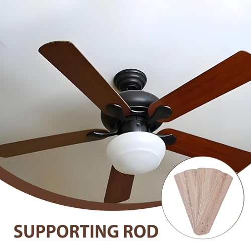 Aspas de repuesto para ventilador de techo de madera pintables para cocina y comedor rústico 7