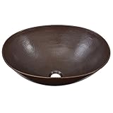 Sinkology SB306-18AG Maxwell Handmade Vessel Sink 18-inch Aged Copper