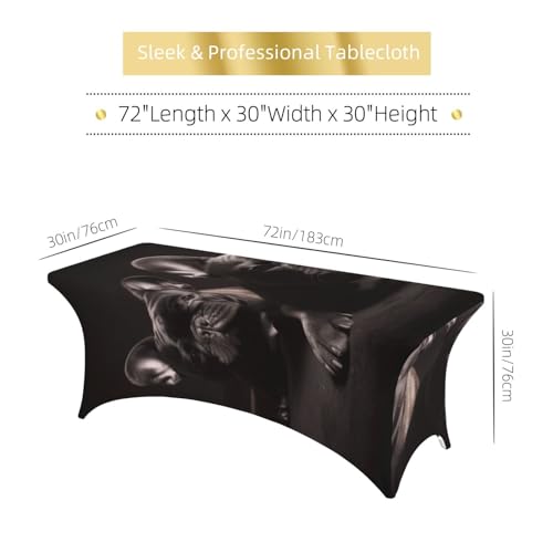 Nappe élasthanne lavable et infroissable pour table 1,8m - 6