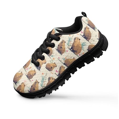 Yzaoxia Girls Sneakers Flat Athletic Hiking Sneakers for Kids Lace Up Running Shoes Slip On Footwear Trainers Size 11-Size 54