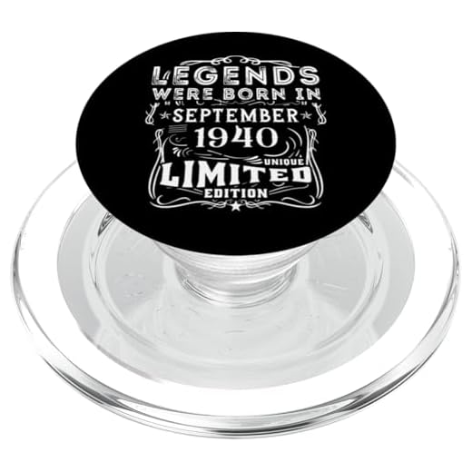 Cumpleaños Septiembre 1940 Edición Limitada Regalo Vintage PopSockets PopGrip para MagSafe