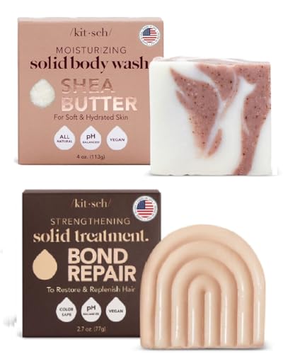 Kitsch Shea Butter Body Wash Bar & Strengthening Bond Repair Solid Treatment with Discount image 5