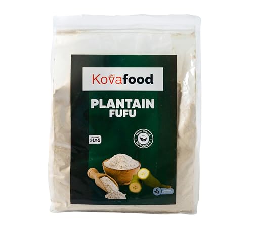 Plantain Fufu (Black), Plantain Amala, Green Plantain 5 Lbs