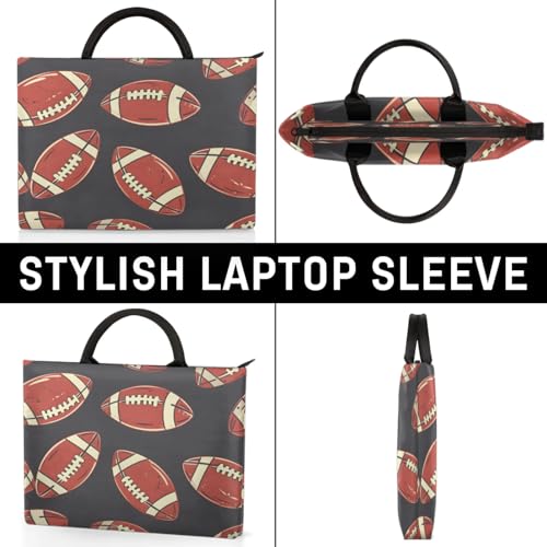 Rugby Players Laptop Sleeve with Handle Waterproof Computer Carrying Case4