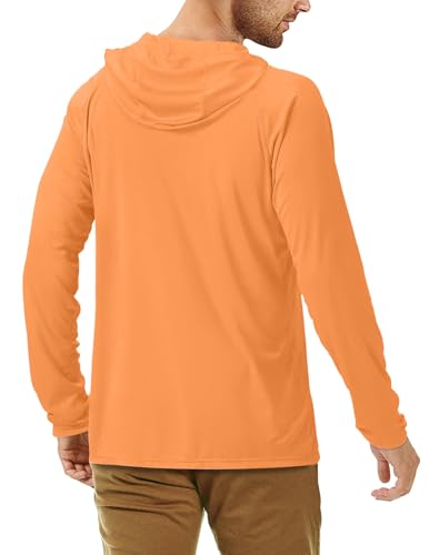 Image of Roadbox Mens Fishing Sun Hoodie, Long Sleeve UPF 50+ UV Protection Shirts