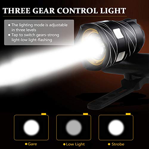 Lâmpada LED USB recarregável ao ar livre Zoomable T6 bicicleta lâmpada frontal tocha farol