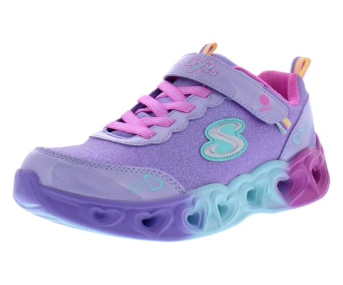 Skechers Lights Heart Lights Color Hoyful PS Girls Shoes