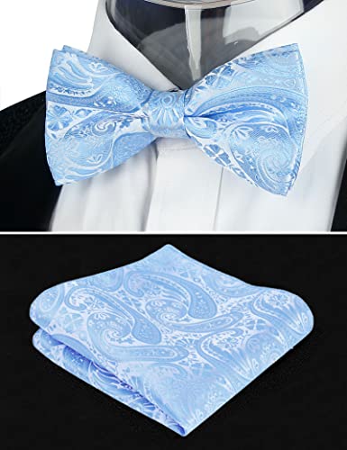 Image of Alizeal Mens Paisley Adjustable Bow Tie Set