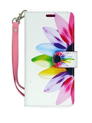 Lg G5 Wallet Case - Mstechcorp, Magnetic Slim Folio Design Wallet Pouch For Lg G5 Phone Case - Includes Accessories (Sun Flower) #TOP1