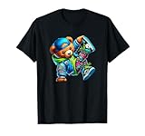 Street Style Breakdance Bear Urban Graphic T-Shirt