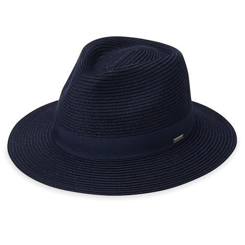 CARKELLA Men’s Fairway Fedora (Navy, M/L) – UPF 50+, UV