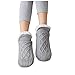 Yiartion Socken Damen Warm Strick Bodensocken Plüsch Stoppersocken Flache Hüttensocken Teppichsocken Winter Thermosocken Verdicken Haussocken mit Rutschfeste Klebepunkte auf der Unterseite