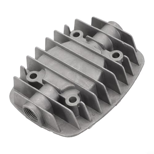 Culasse de compresseur d'air silencieuse sans huile, pièce de rechange en fonte d'aluminium pour pompe à air pneumatique avec une bonne dissipation de la...