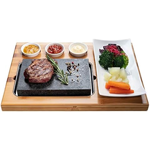 Beefstone Lavastone Steak Board Hot Stone Steak Grill Cover