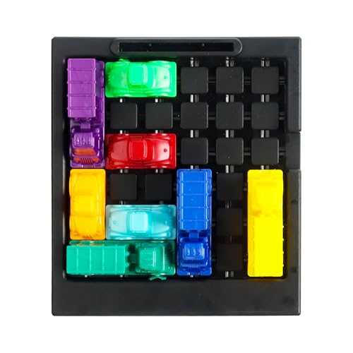 Gxhong Juegos Atascos Trafico, Logica Traffic Game, Juegos de Mesa Puzzle con 182 Niveles, Juego Familiar Pensamiento para Niños y Niñas