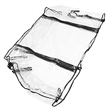 EXAOMBLE 防水製ワイド対応ガーデンキャリーワゴンカバー 雨風防止耐久 アウトドアキャンプ用トロリー保護カバー ピクニック対応透明防雨罩