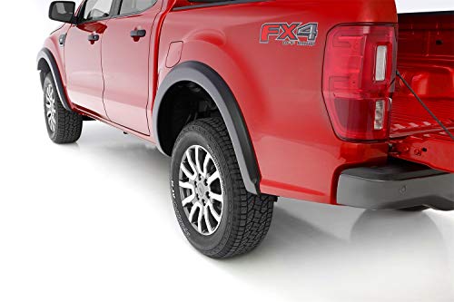 Lund Sx133T Black Sport Style Fender Flare Set, Textured Finish For 2019 Ford Ranger Supercrew & Supercab #TOP2