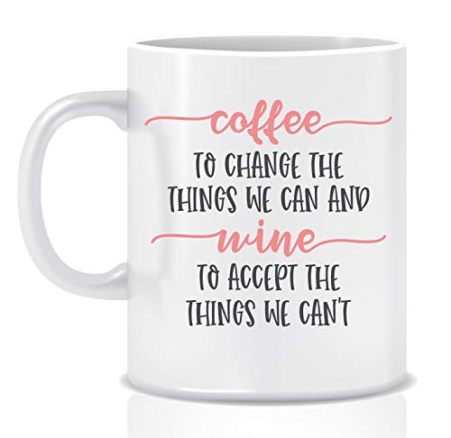 Taza de Cerámica para Café, 11 oz, Diseño Doble miniatura 1